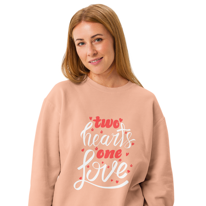 Unisex garment-dyed fleece crewneck sweatshirt