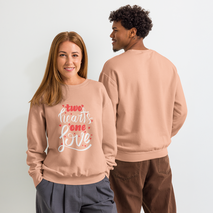 Unisex garment-dyed fleece crewneck sweatshirt