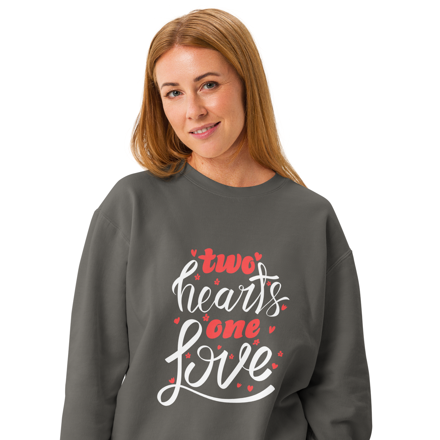 Unisex garment-dyed fleece crewneck sweatshirt