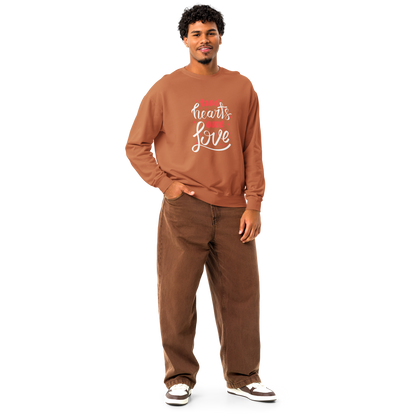 Unisex garment-dyed fleece crewneck sweatshirt