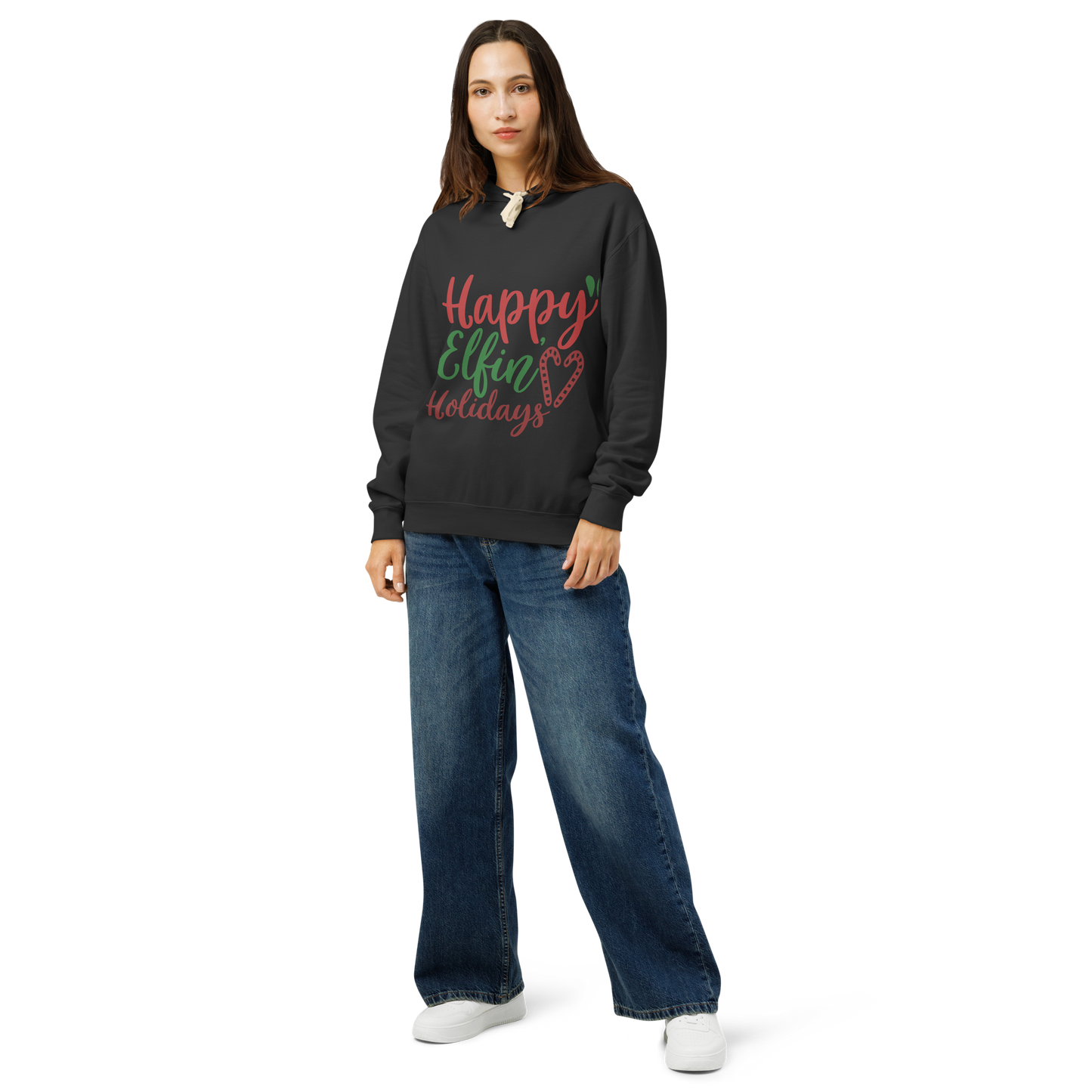 Unisex garment-dyed lightweight hoodie