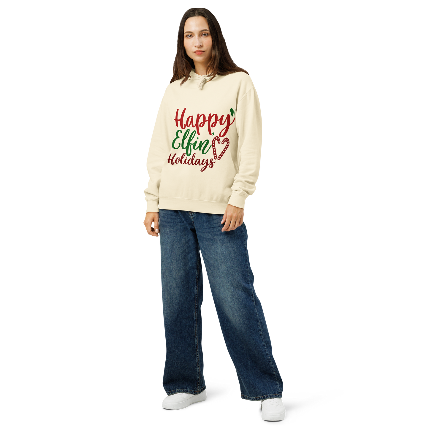 Unisex garment-dyed lightweight hoodie