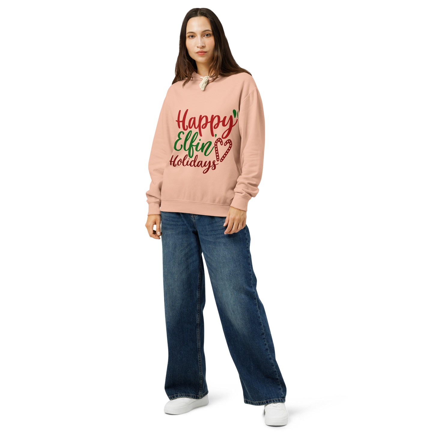 Unisex garment-dyed lightweight hoodie