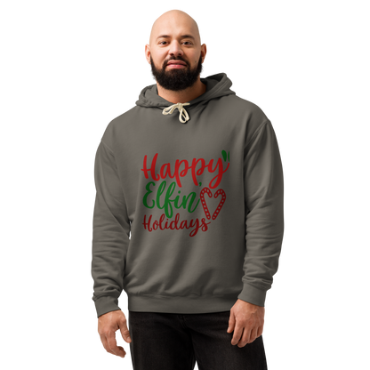 Unisex garment-dyed lightweight hoodie