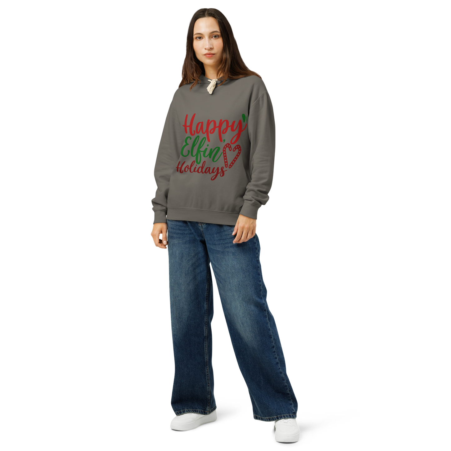 Unisex garment-dyed lightweight hoodie